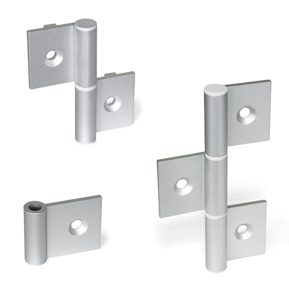 Hinges for Use with Aluminum Profiles